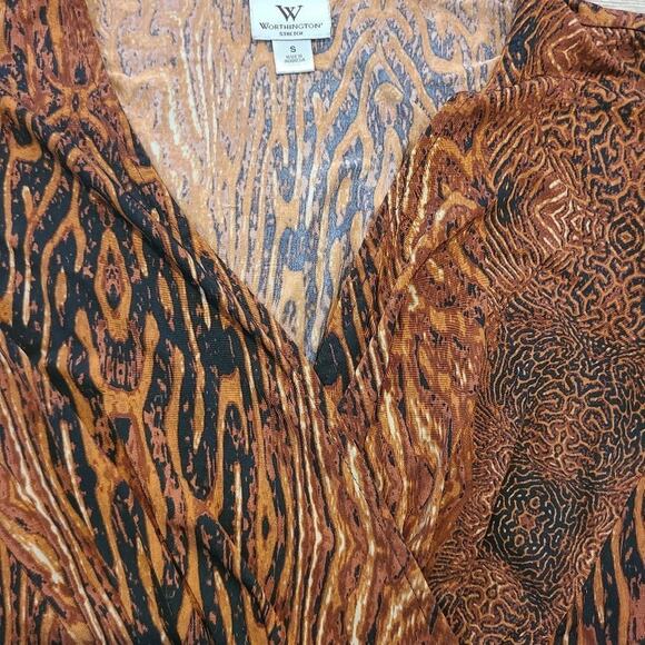 Worthington stretch small womens blouse - Picture 3 of 8